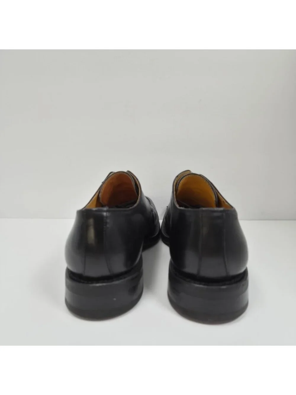 Franceschetti Men's Black Leather Oxford Dress Shoes US Size 8.5 EU 40.5
